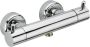 Xenz Douchekraan Duero 15cm Hartafstand Thermostatisch Opbouw Rond Chroom 2 Greeps Safe Touch - Thumbnail 2