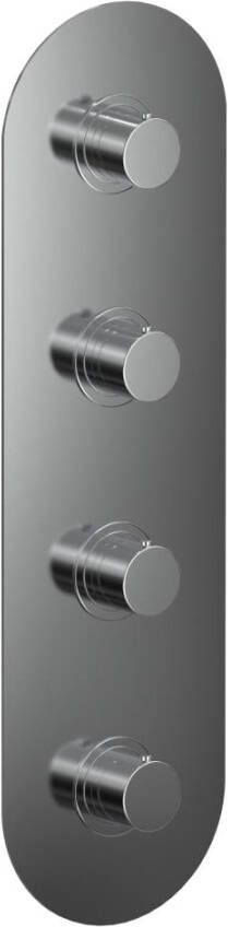Xenz Duero Plus Thermostatisch blok met drie uitgangen chroom