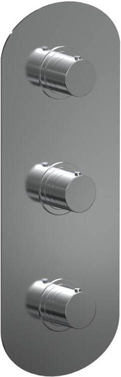 Xenz Duero Plus Thermostatisch blok met twee uitgangen chroom