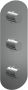 Xenz Duero Plus Thermostatisch blok met twee uitgangen chroom - Thumbnail 1