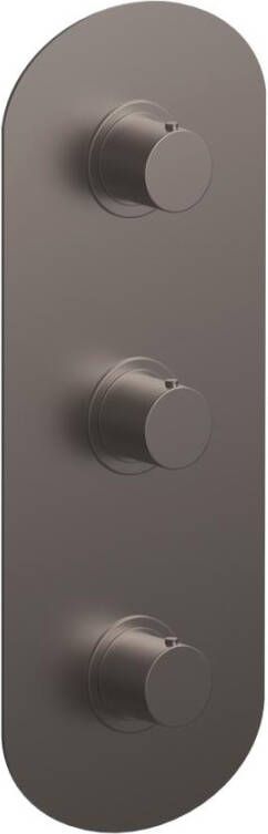 Xenz Duero Plus Thermostatisch blok PVD coating grafiet geborsteld