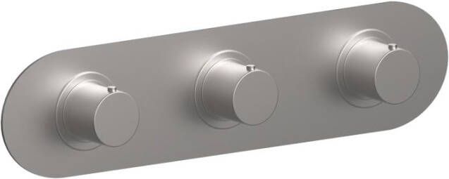 Xenz Duero Plus Thermostatische badkraan met twee uitgangen inox