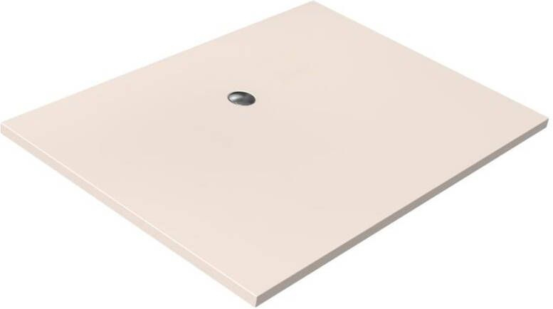 Xenz Flat douchevloer 140x100x4cm rechthoek Acryl Creme 6904-14 - Foto 2