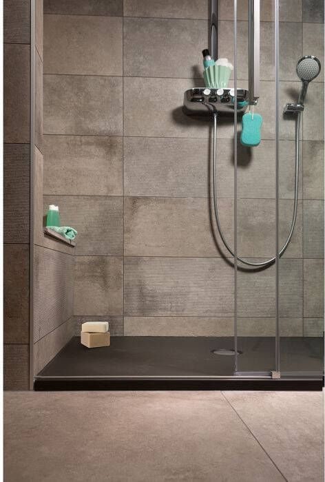 Xenz Flat Plus douchevloer 100x90 edelweiss mat