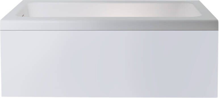 Xenz Italo vrijstaand bad rechts 170x80 Solid Surface mat wit