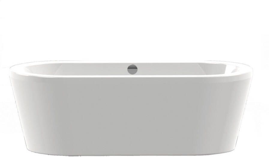Xenz Luca vrijstaand bad 180x80cm met overloop met afvoer zonder badvulcombinatie Acryl Wit 7001-01-51 - Foto 3