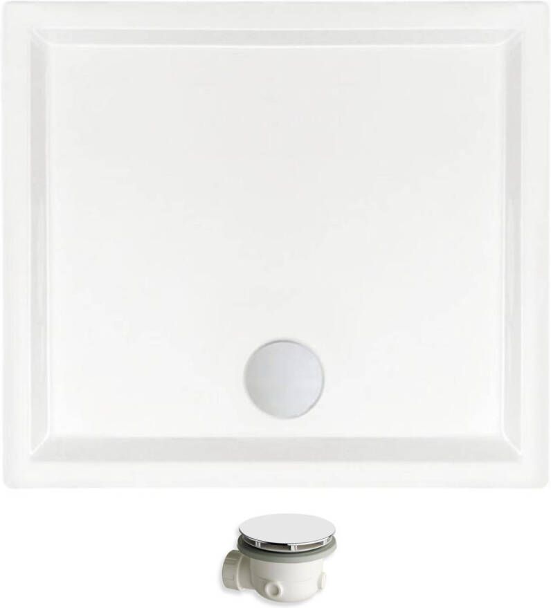 Xenz Mariana douchebak vierkant 80x80 wit