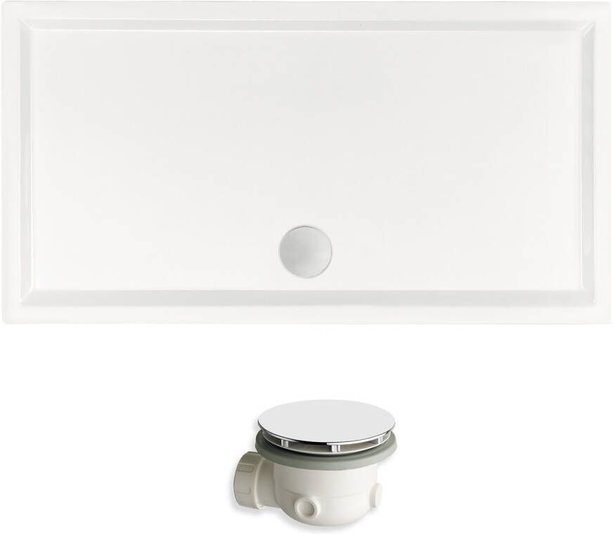 Xenz Mariana douchebak vierkant 90x90 wit