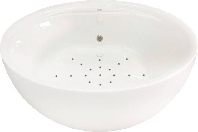 Xenz Max vrijstaand bubbelbad 160 glanzend wit chroom