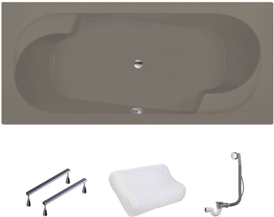 Xenz Parel bad 190x90 mat Cement