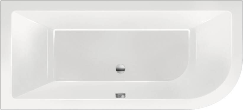 Xenz Ligbad Inbouw Principe Links 1-2 Persoons Duobad 80x180x50cm Acryl Wit Hoogglans met Poten - Foto 2
