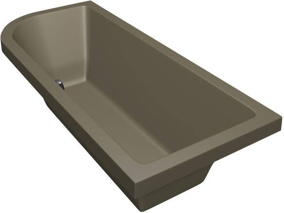 Xenz Principe ligbad 180x80cm met overloop zonder afvoer Hoekopstelling rechts Acryl Klei mat 6923-07 - Foto 2