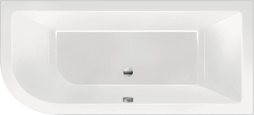 Xenz Ligbad Inbouw Principe Rechts 1-2 Persoons Duobad 80x180x50cm Acryl Wit Hoogglans met Poten - Foto 2