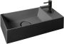 Xenz Rosa fontein 45x20cm mat zwart (inclusief bijpassende clickwaste) - Thumbnail 3