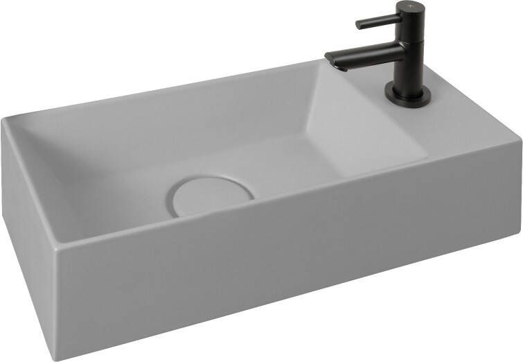 Xenz Rosa fontein exclusief waste 20x45 mat grijs - Foto 2