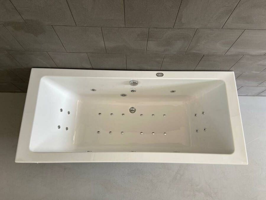 Xenz Society bubbelbad met Koller Basic systeem 180x80 wit