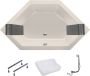 Xenz Ligbad Inbouw Society 145 Hoekbad 1-2 Persoons Duobad 145x145x50cm Acryl Bahama Beige Hoogglans met Poten - Thumbnail 3