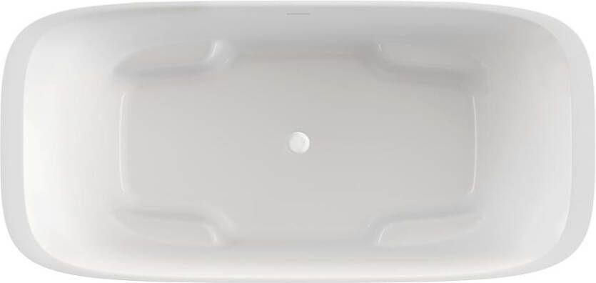 Xenz Vera vrijstaand bad 190x90 wit Waste wit glans