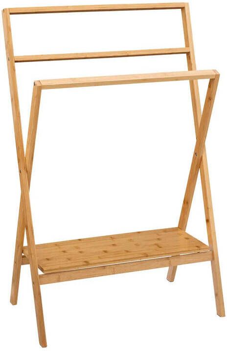 5Five Handdoeken ophangrek badkamer bamboe hout L60 x b36 x H94 cm