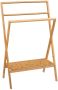 5Five Handdoeken ophangrek badkamer bamboe hout L60 x b36 x H94 cm Handdoekrekken - Thumbnail 2