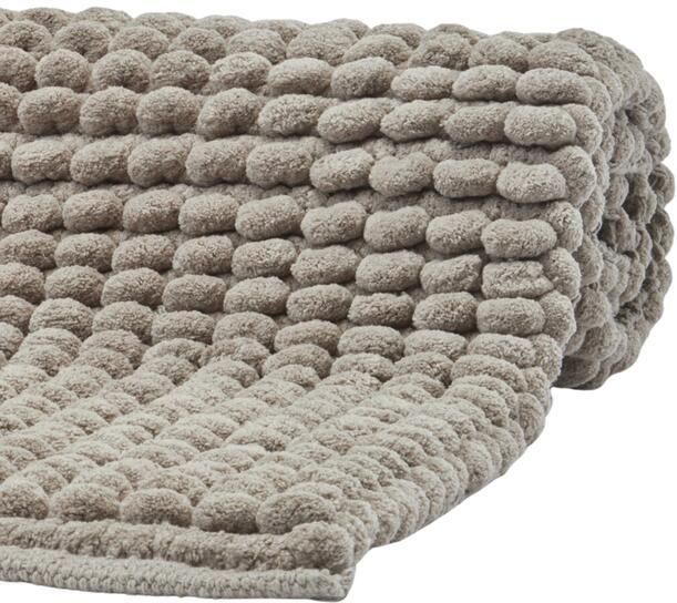 Aquanova Axel Badmat Truffle | 70 x 120 cm | Grijs | Beige | Katoen | Polyester - Foto 2
