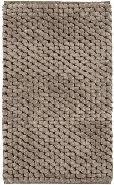 Aquanova Onyx Badmat Almond | 70 x 120 cm | Bruin | Polyester | Katoen