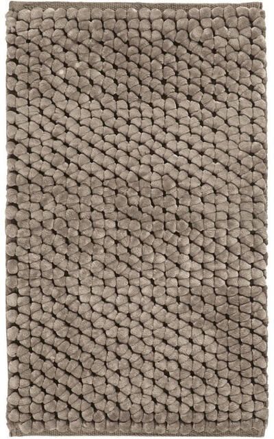 Aquanova Onyx Badmat Almond | 60 x 100 cm | Bruin | Polyester | Katoen