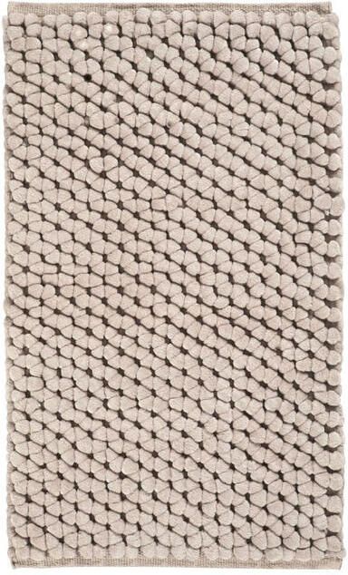 Aquanova Onyx Badmat Greige | 70 x 120 cm | Beige | Grijs | Polyester | Katoen