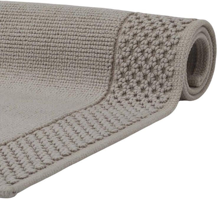 Aquanova Yuna Badmat Truffle | 60 x 100 cm | Beige | Grijs | Katoen