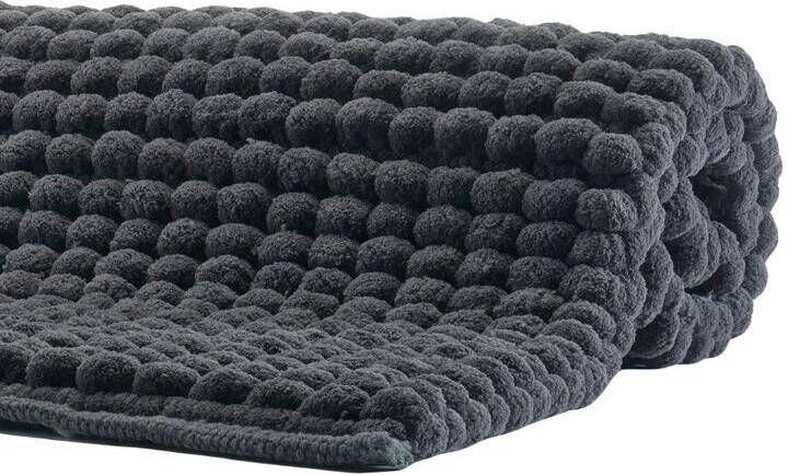 Aquanova Axel Badmat Graphite | 60x100 cm | Grijs | Katoen | Polyester