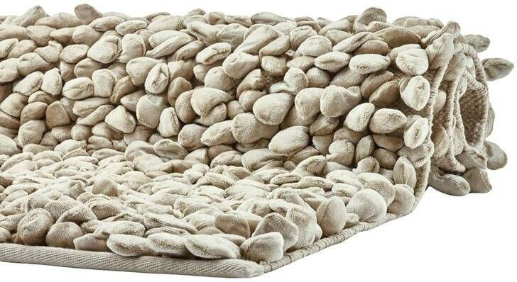 Aquanova Rocca Badmat Linen | 60 x 60 cm | Beige | Katoen | Polyester