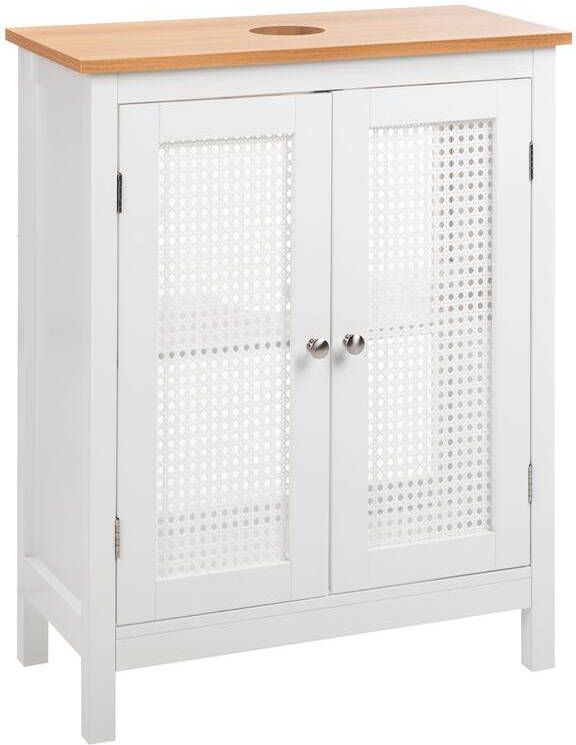 Beliani ALAMOS Wastafelkast Wit 60 x 75 cm MDF