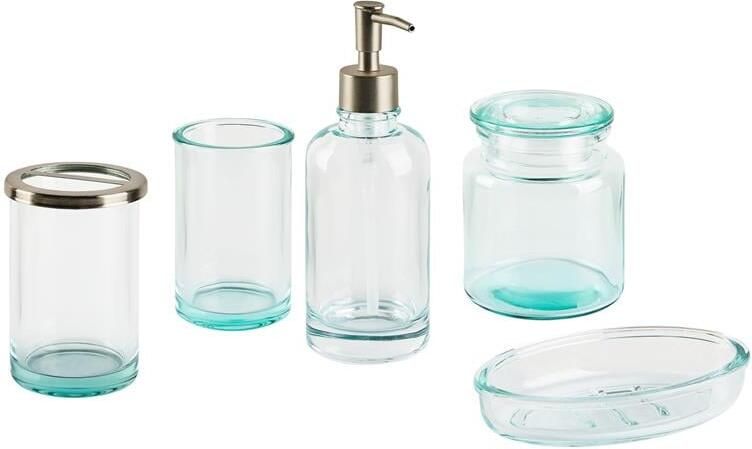 Beliani AMARGA Badkameraccessoire set-Groen-Glas