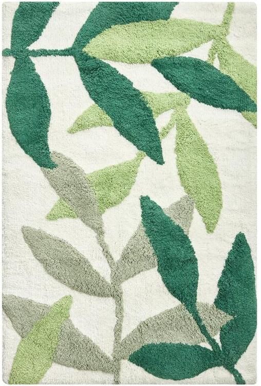 Beliani ASAN Badmat Groen 60 x 90 cm Katoen