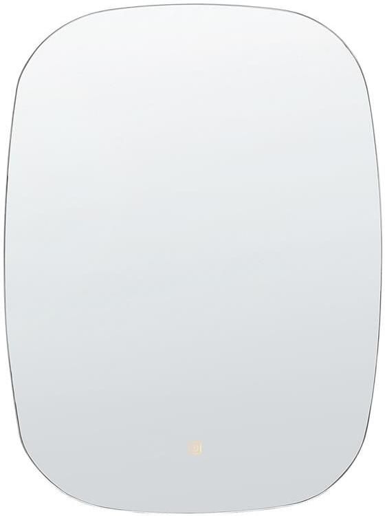 Beliani BERGERAC Badkamerspiegel-Zilver-Aluminium