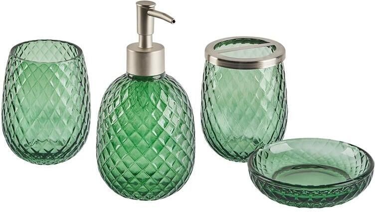 Beliani CANOA Badkameraccessoire set-Groen-Glas