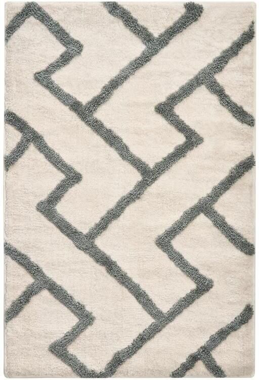 Beliani GARHI Badmat Beige|Grijs 60 x 90 cm Stof