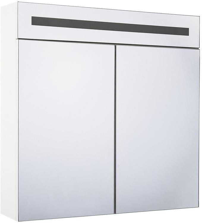 Beliani JARAMILLO Badkamerkast met spiegel-Wit-Multiplex