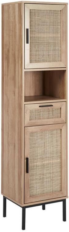 Beliani ROSELL Staande badkamerkast Lichthout Vezelplaat