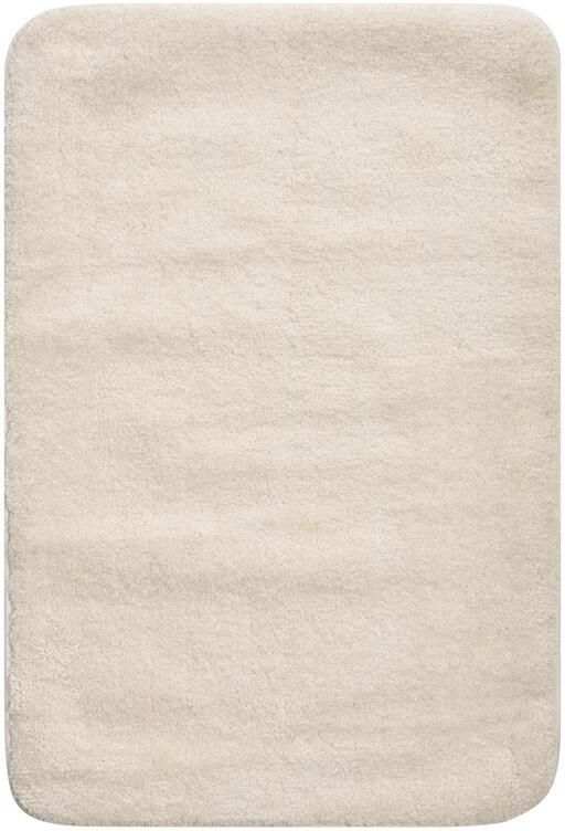 Beliani URLANA Badmat Gebroken wit 60 x 90 cm Microvezels