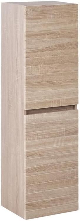 Beliani URUCU Wandgemonteerde badkamerkast Lichtbruin MDF