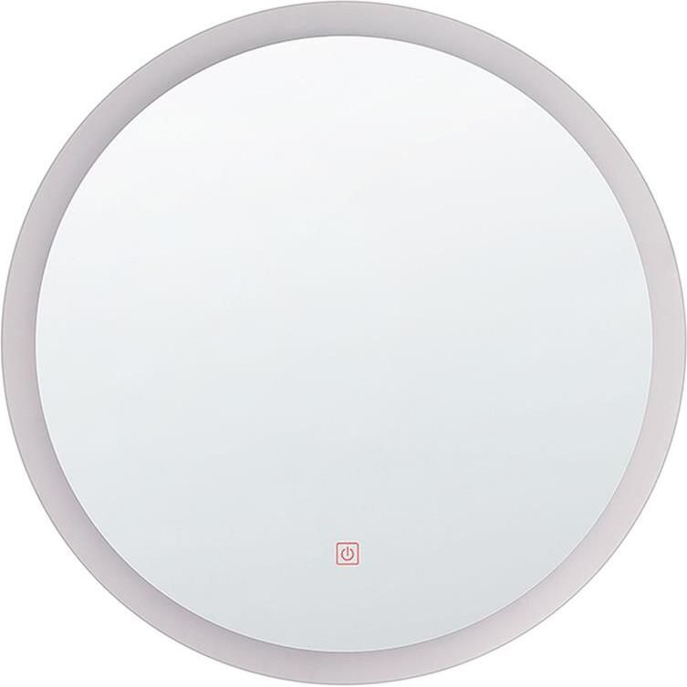 Beliani YSER Badkamerspiegel-Zilver-Synthetisch materiaal