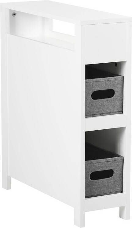 Beliani CACHI Badkamerkast Wit 20 x 70 cm MDF