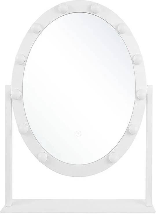Beliani ROSTRENEN make-up spiegel Wit IJzer