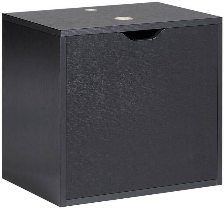 Beliani SUZANO Badkamermeubel Zwart 44 x 40 cm MDF