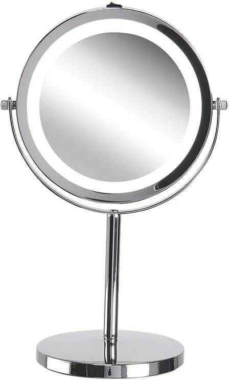 Beliani VERDUN make-up spiegel Zilver Metaal