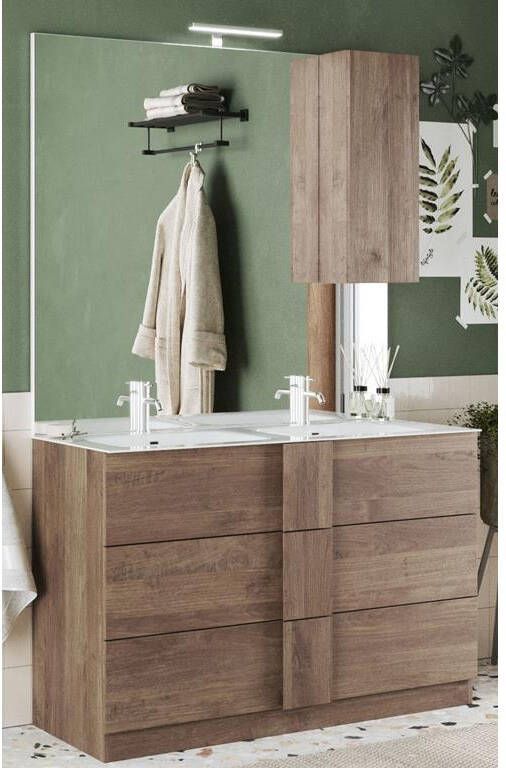 Benvenuto Design Jupiter 120 cm Staand Wastafel en Onderkast