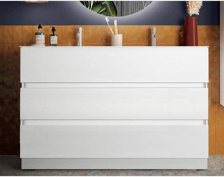 Benvenuto Design Start HG Wit 120 cm Staand Wastafel en Onderkast