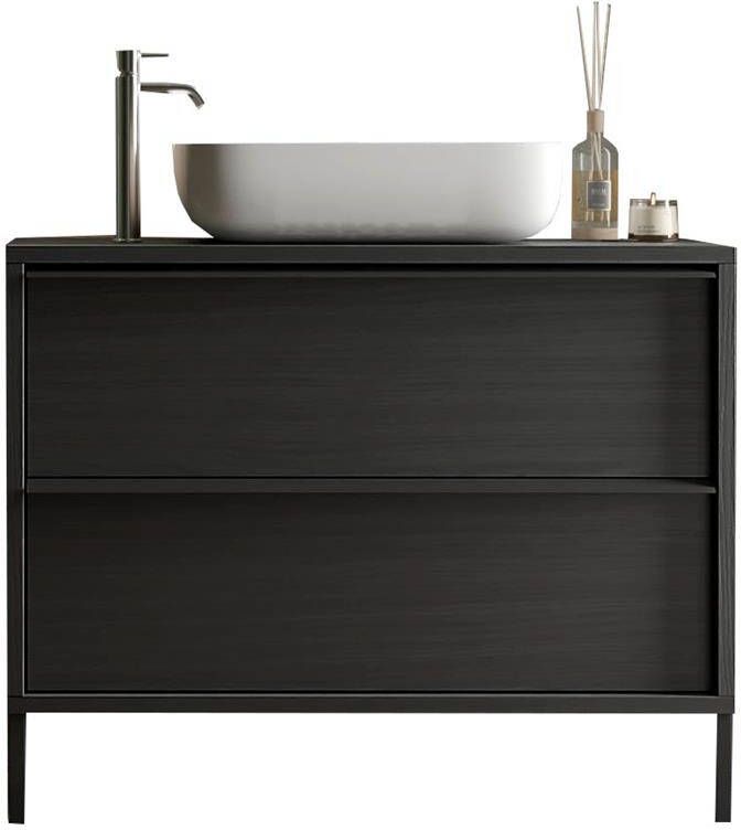 Benvenuto Design Steel 79 cm Staand Wastafel en Onderkast
