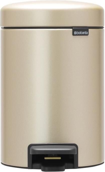Brabantia NewIcon Pedaalemmer 3 liter kunststof binnenemmer Champagne 304408